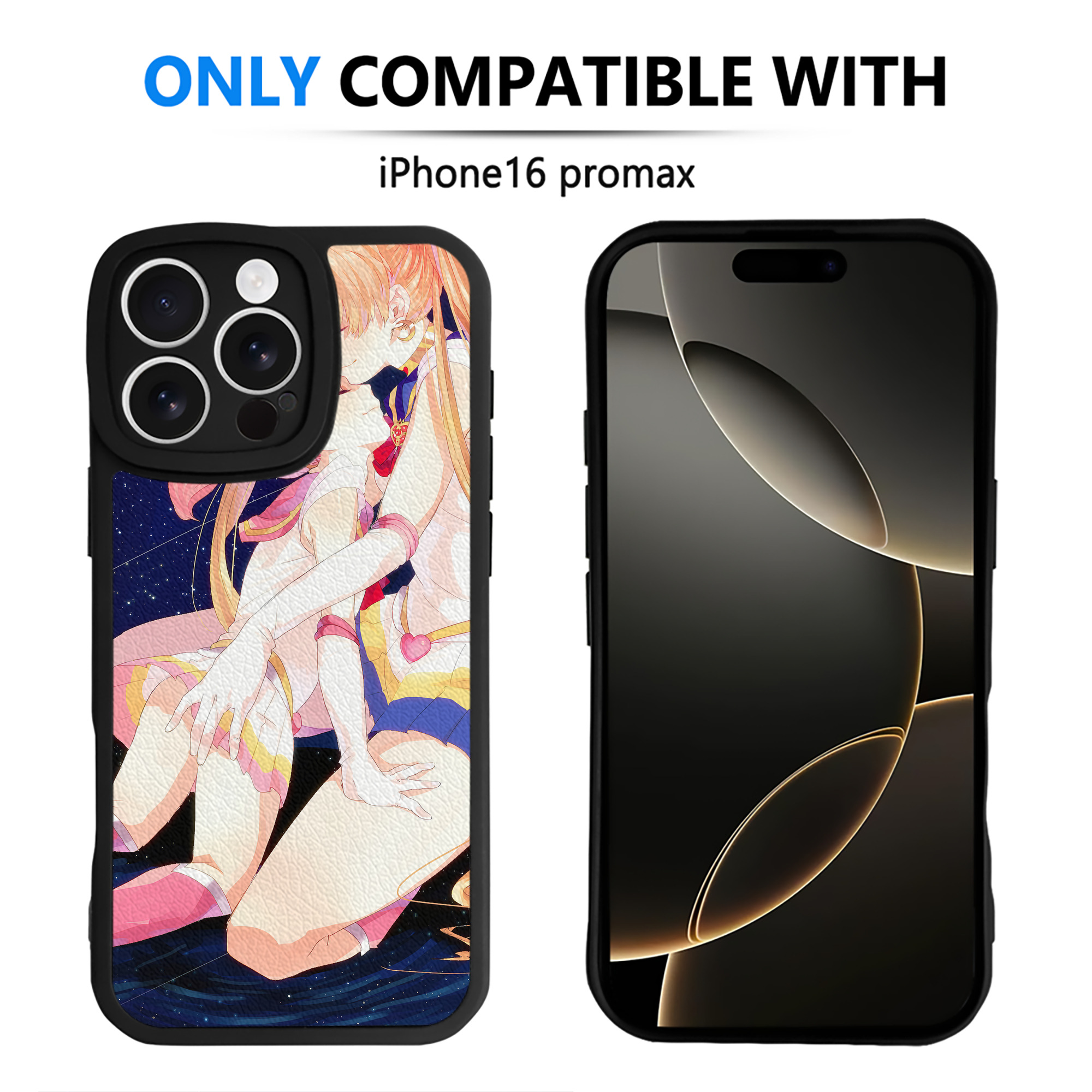 （画像用） 美少女戦士セーラームーン Sailor Moon 【iPhone 16シリーズ対応】シリコンスマホケース（レザー調） 材質：シリコン